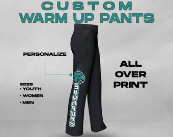 Custom All-Over-Print Warm Up Pants: Personalized Team Design