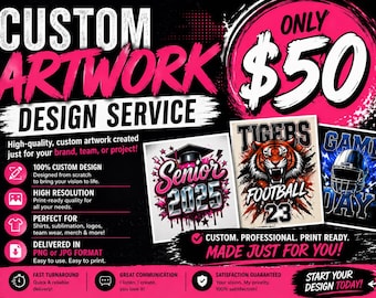 Custom Artwork Creation | High-Resolution Designs for Print, Apparel & Merch