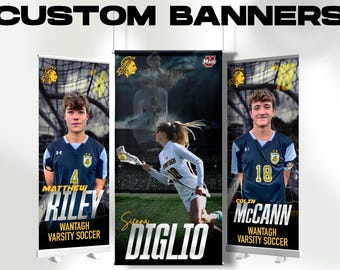 Custom Vinyl Banners Sports Personalized Outdoor Indoor