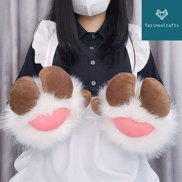 6 Colors!!! Long Ver Fursuit Paws Furry Gloves Sheep's Foot, Cutsom Deer's Foot Cosplay Gloves, Furry Gift, Pet Play, Furry Cosplay Gift