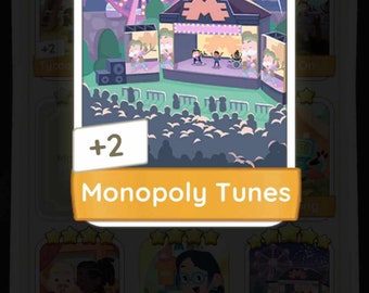 Monopoly Tunes (SET 13) | Monopoly Go | 5 Star Rare Stickers| FAST TRANSFER | Read Description