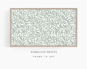 Sage Green Willow Bough Frame TV Art - William Morris (Digital Download)