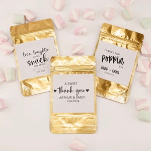 Wedding Treat Bags, Wedding Favor Bags, Rehearsal Dinner Favors, Bridal Shower Favors ,Love Laughter and a Snack for After, Stand Up Bag