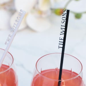 50 Pieces Wedding Drink Stirrers, Personalized Wedding Cocktail Sticks, Custom Party Drink Stirrers, Wedding Favors, Signature Drink