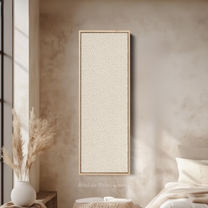 MINIMALIST BEIGE Vertical Wall Art Long Narrow   Wall Art, Tall slim wall art, Vertical Wall Art, Wall Art, Large vertical wall art,  V0270
