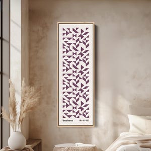 Entryway Wall Art, Bauhaus Triangle Mosaic in a Bold Repeating Pattern