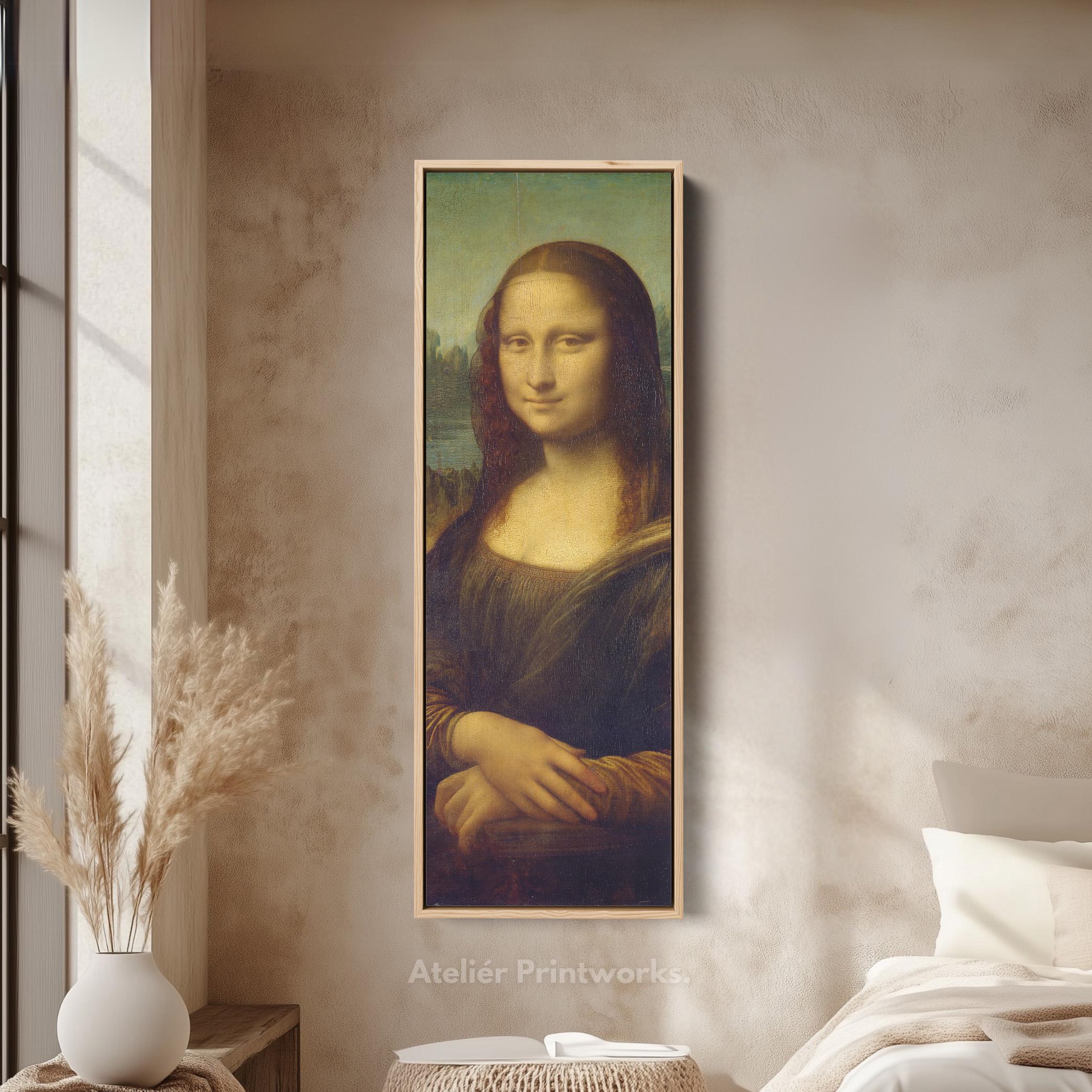 Beroemd meesterwerk Mona Lisa Classic Smile Portret Canvas Kunstschilderijen door Da Vinci Kunstafdrukken voor Woonkamer Decor 70x100cm (28x39in) Niet ingelijst
