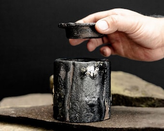 Handgemaakte keramische theepot met deksel: Japanse theedoos