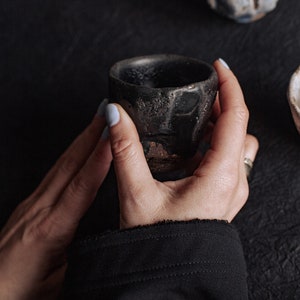 Handmade Ceramic Tea Cup Set: Wabi Sabi Pottery Yunomi Cups