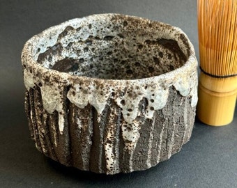 Handmade Ceramic Matcha Bowl: Wabi-Sabi Tea Ceremony Chawan