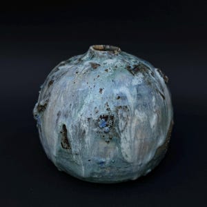 Handgemachte Keramik Moonjar Vase: Wabi-Sabi Keramik, Neues Zuhause Geschenk