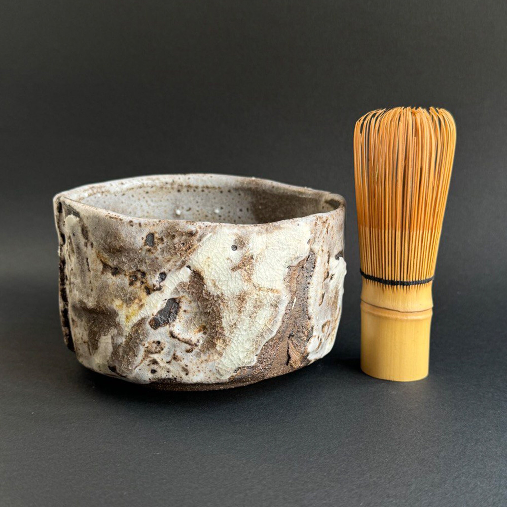 Wabi Sabi-theekop, traditionele Japanse theekom, Chawan voor matcha-ceremonie, thee Chawan, handgemaakte theekop, aardewerk Chawan, Matcha Chawan