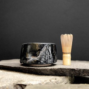 Hand Thrown Tea Bowl, Handmade Tea Chawan, Matcha Bowl, Chawan for Tea Ceremony, Japanese Chawan, Tea Ceremony Bowl, Wabi Sabi Pottery
