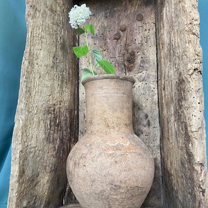 Old glazed clay jug Terracotta brown pottery crock Rural ceramic ancient vase Rustic folk pot Ukrainian ceramic pitcher Gift for her