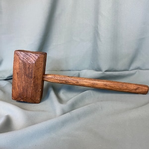 Antique Hammer Wooden Hammer Old Handmade Wooden Hammer Rustic Home Decor
