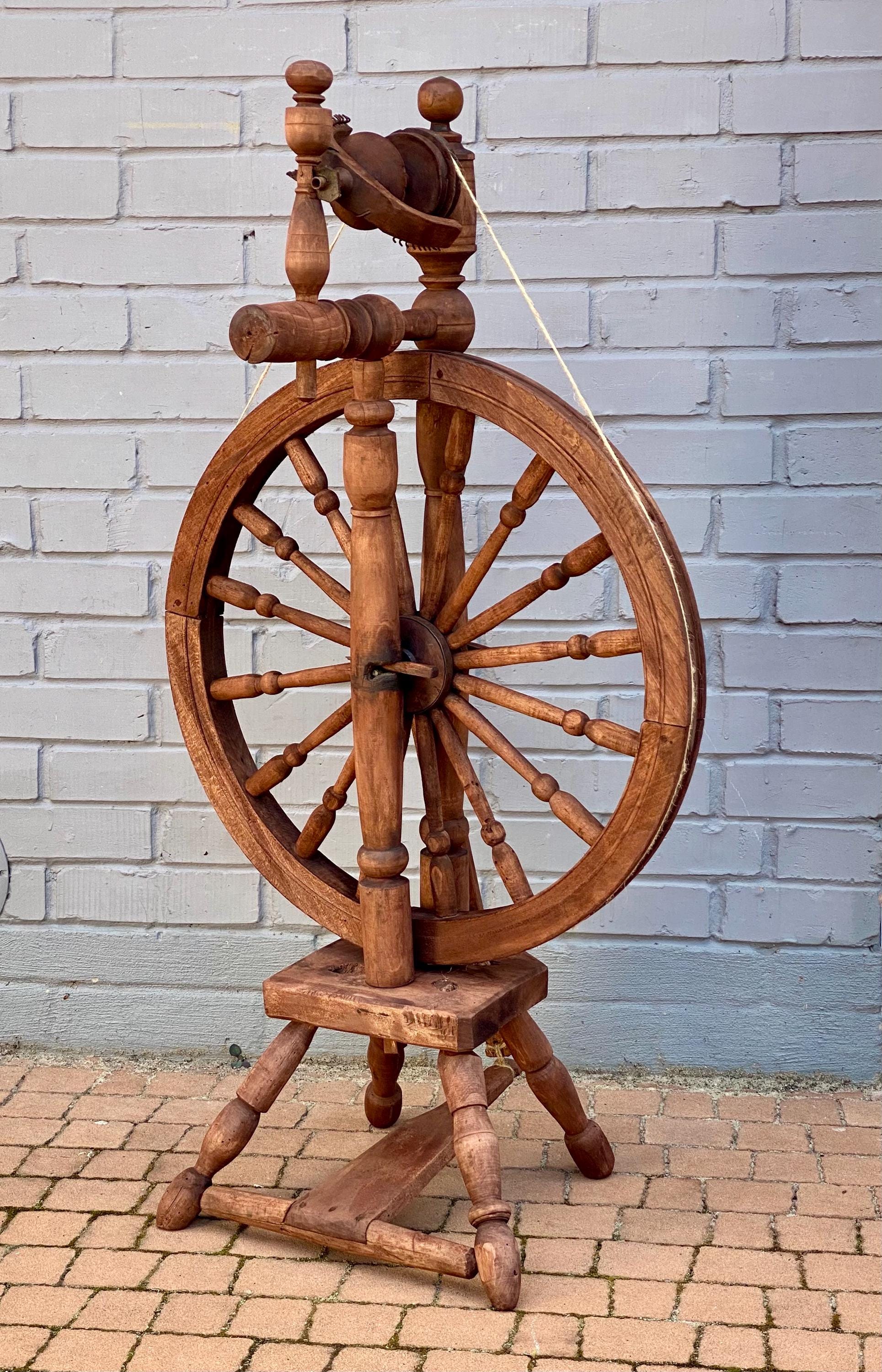☆ Rare Vintage Spinning Wheel ・糸車・糸紡ぎ機 ☆ 【公式通販】