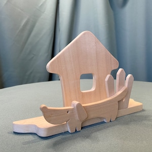 Holder for paper towel, wooden dog paper towel holder, Paper Towel Holder Ready to Ship , Modern House Gift  Kitchen Paper Towel Holder