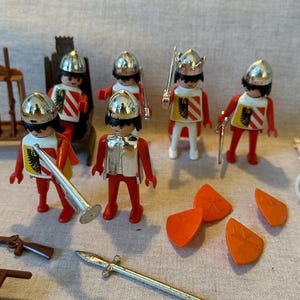 Playmobil Knights Set Retro Medieval Castle Toys & Figures – Collectible Vintage Travel Back in Time Playset