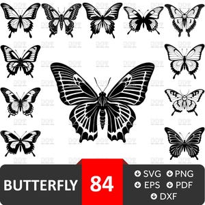 Butterfly Svg, Butterfly Svg BUNDLE, Butterfly Clipart, Butterfly Silhouette, Butterfly PNG, Butterfly Svg Cut file, Butterfly Svg Files