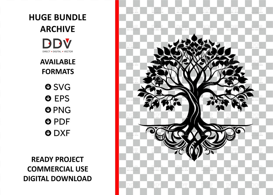 Tree of Life Svg, Vector File, Tree of Life Clipart, Tree of Life Svg ...