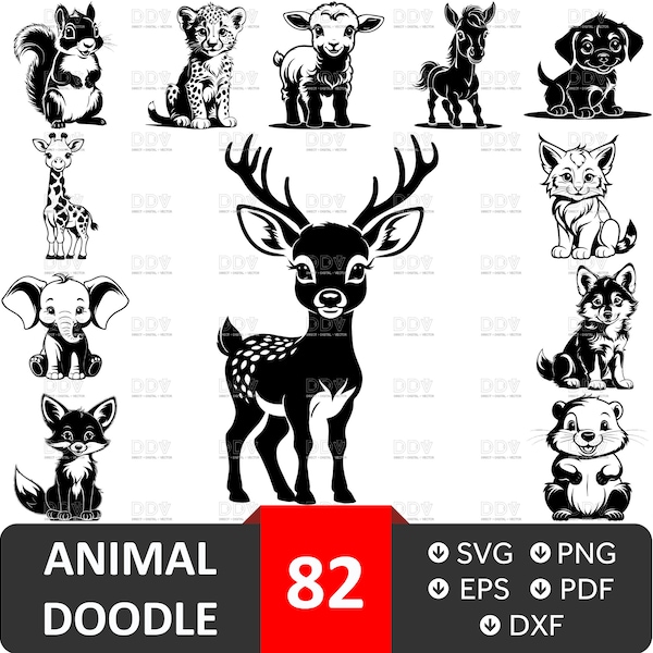 Animal Svg Files - Etsy