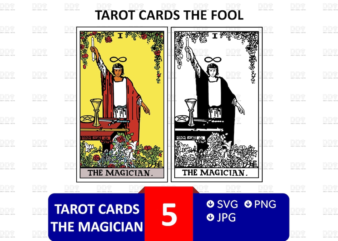 Star Rider Waite Rider Waite Smith Tarot Png Svg Jpg, the Magician High Resolution File ...