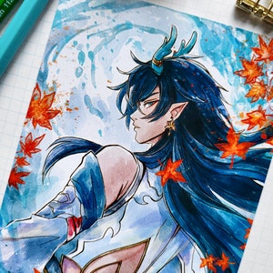 Imbibitor Lunae Watercolor Print