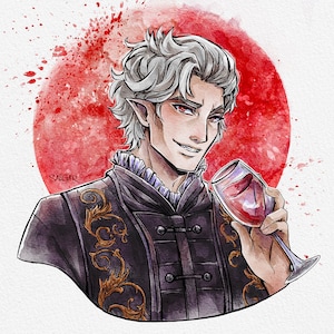 Individuelles Portrait Aquarell Auftragsarbeit - Digital Art | D&D, OCs, Fanart