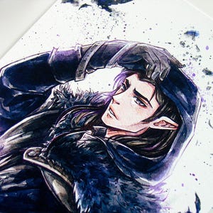 Carte postale Vax Aquarelle Style Rôle Critique