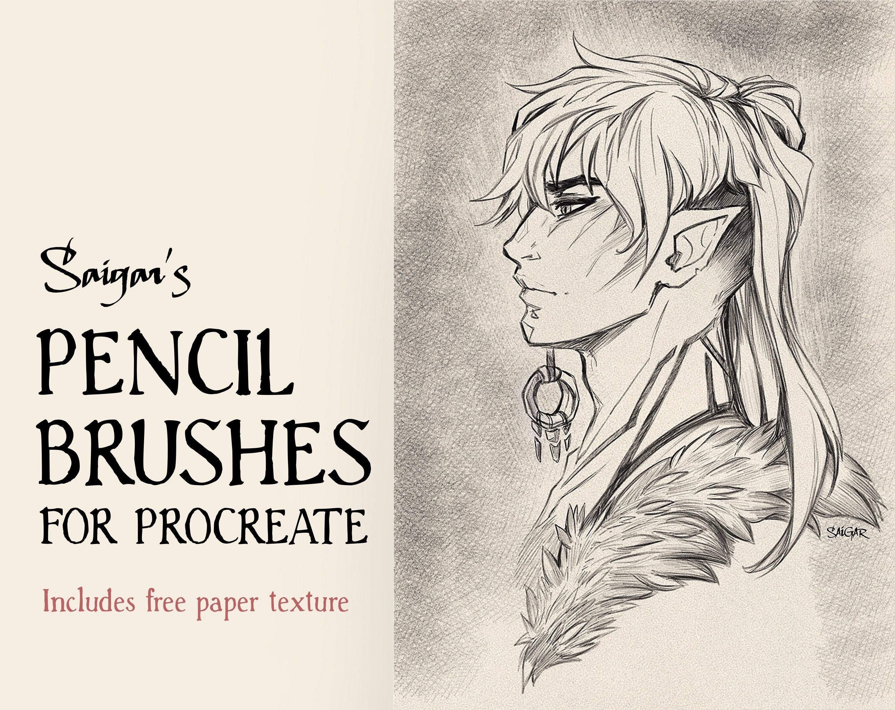 Realistic Pencil & Charcoal Brushes for Procreate — Sketch, Ink & Storyboard Set