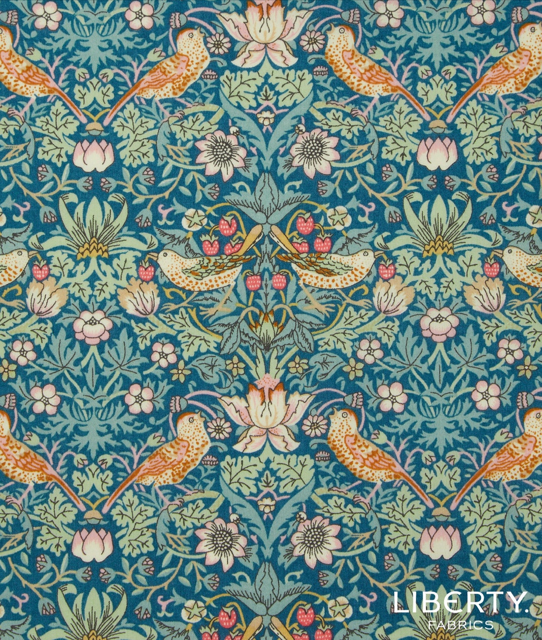 Liberty Fabric. Tana Lawn ™. Strawberry Thief P. Fabric - Etsy