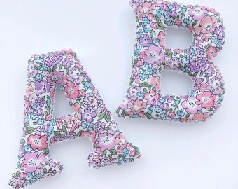 Liberty Fabric Initial, Custom Name Garland, Kids Decor