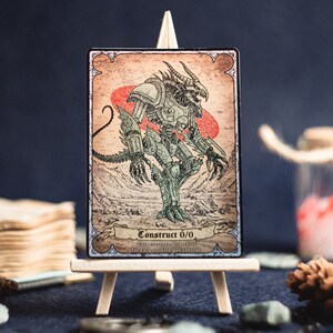 Construct 0/0, colorless creature artifact, foil MTG SURGE token