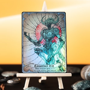 Construct 0/0, colorless creature artifact, foil MTG SURGE token