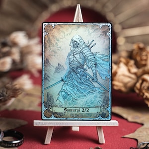 Samouraï 2/2 vigilance, créature blanche, jeton SURGE foil MTG