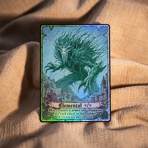 Elemental */* , mehrfarbige grün-weiße Kreatur, MTG-Folienspielstein