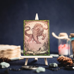 bestia 3/3 , creatura verde, token foil MTG