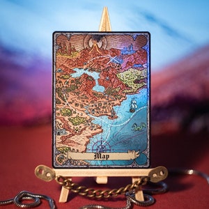 Map, colorless artifact, SURGE foil MTG token