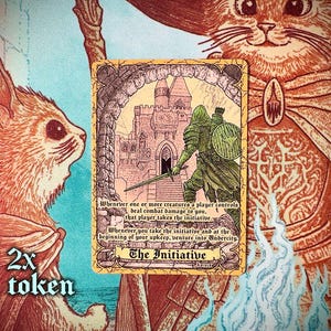 The Initiative, emblem, 2x MTG plastic token