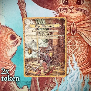 The Monarch, emblem, 2x MTG plastic token