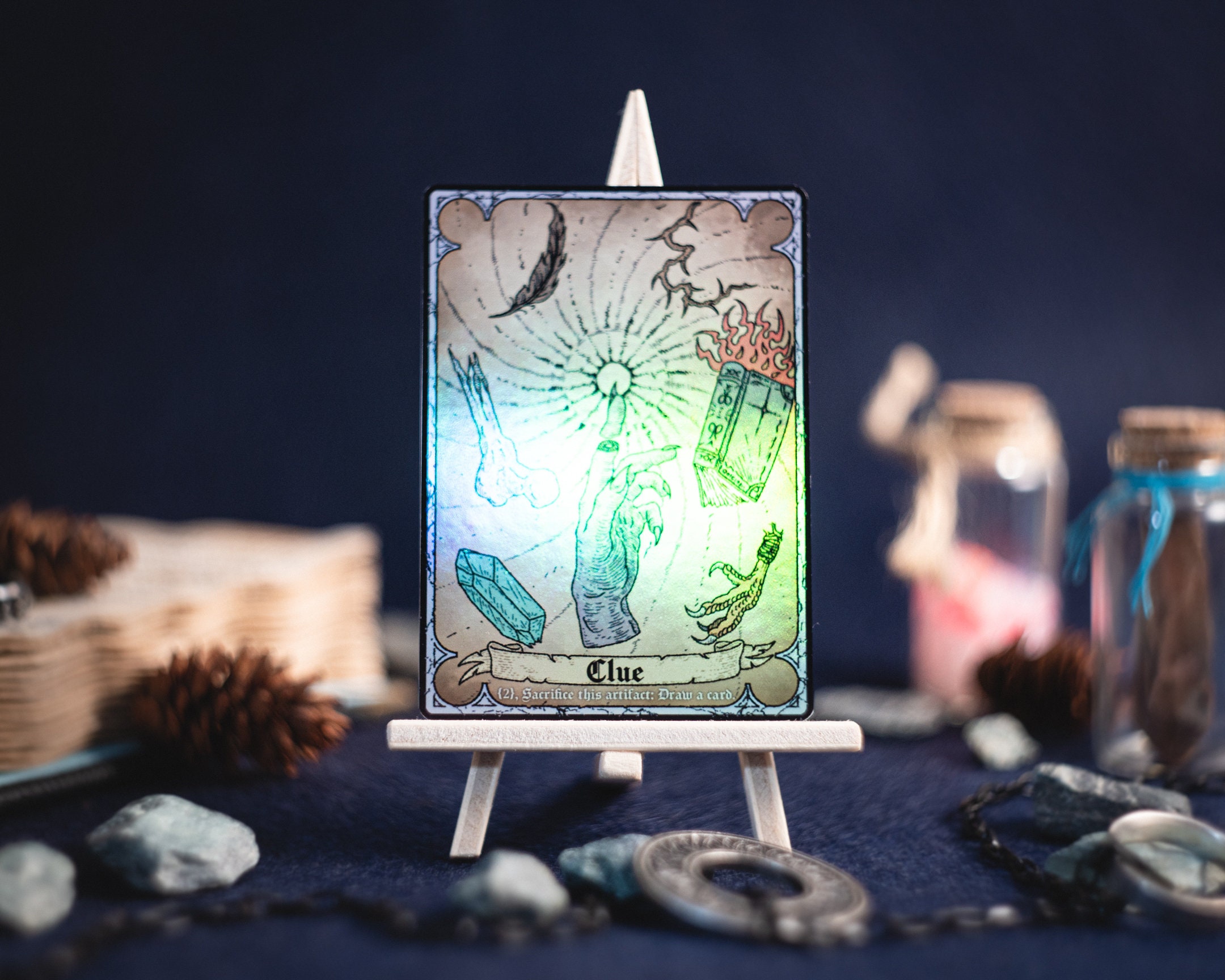 手がかり、無色のアーティファクト、MTGフォイルトークン - Etsy 日本