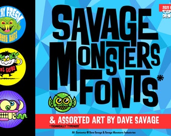 Savage Monsters Font Catalog 2021