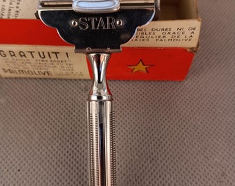 Antique Razor STAR CADET Antikes Rasiermesser USA Patenden, Paris 1900 ...