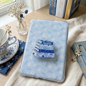 Soporte para lector electrónico Bookish Girlie / Accesorio de lectura de fantasía para Kindle, Kobo / Soporte Pop Grip para libros