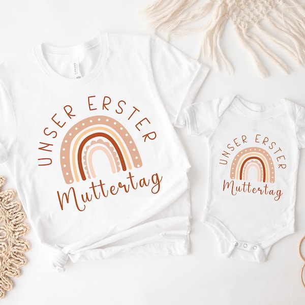 Unser erster Muttertag Partnerlook Outfit, Muttertagsgeschenk, Muttertag, Matching Outfit, Mama und Mini, first time mom gift, new mom gift