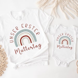 Unser erster Muttertag Partnerlook Outfit, Muttertagsgeschenk, Muttertag, Matching Outfit, Mama und Mini, first time mom gift, new mom gift