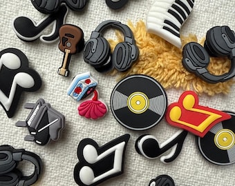 Music, Vinyl and Headphone Shoe Charms