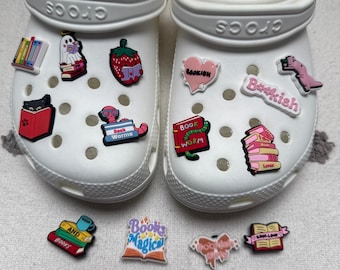 Book Readers Shoe Charms