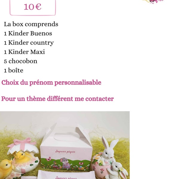 box de pâque personnalisé