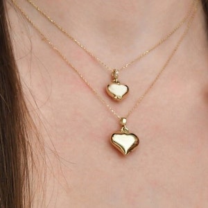 14K 18K Solid Gold Cremation Urn Heart Necklace, Gold Urn Heart Pendant, Necklace For Ahses, Ash Holder Pendant, Memorial Jewelry